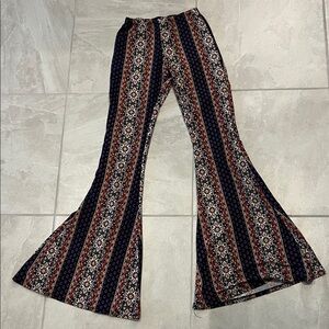 Forever 21 Multicolor Patterned Flare Pants